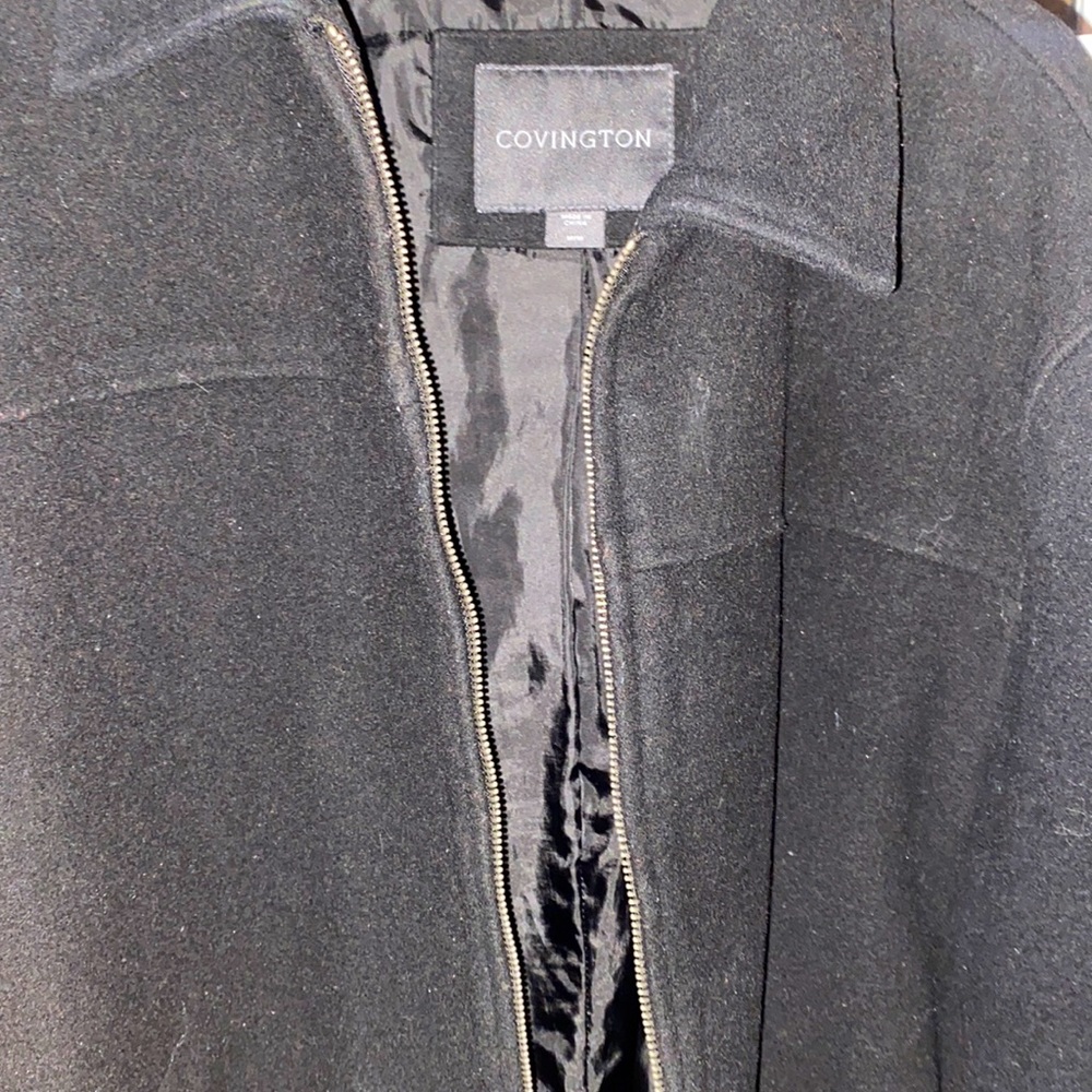 Covington Black Overcoat Medium